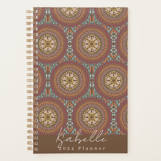 Mandala Brown Planner (Voorkant)