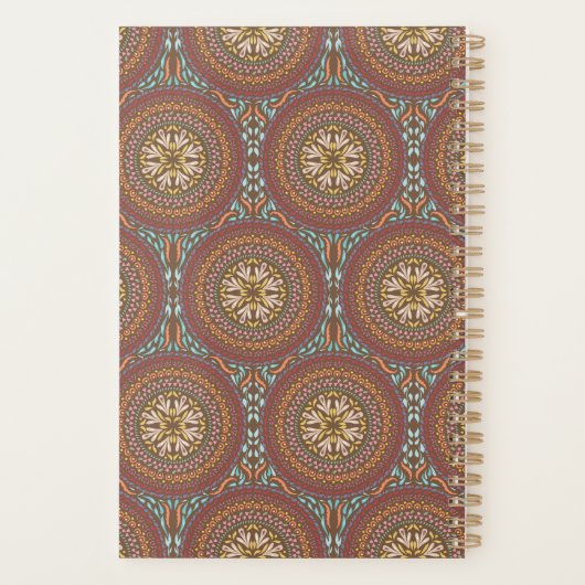 Mandala Brown Planner (Achterkant)