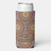 Mandala Brown Seltzer Koelbox Blikjeskoeler (Seltzer Achterkant)