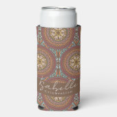 Mandala Brown Seltzer Koelbox Blikjeskoeler (Seltzer Voorkant)