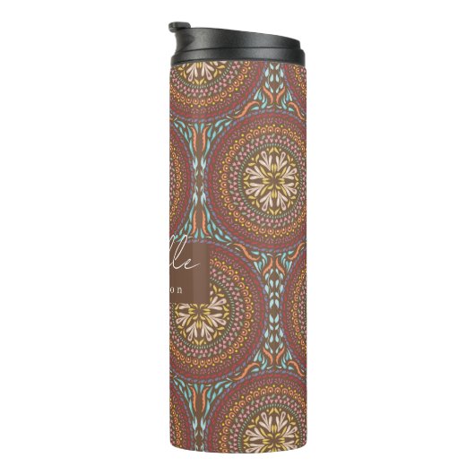 Mandala Brown Thermosbeker (Geroteerd rechts)
