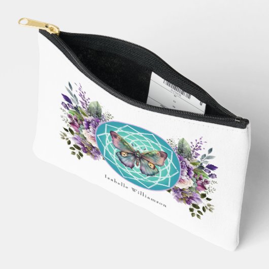 Mandala Butterfly Paarse Floral Esoteric Tarot Etui (Open)