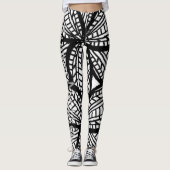 MANDALA BW ZIJN GEOMETRISCHE legging (Voorkant)