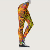 Mandala, caleidoscopisch ontwerp in goud leggings (Rechts)