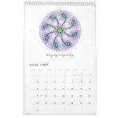 Mandala Calendar 2017 Words of Wisdom Kalender (Jan 2027)