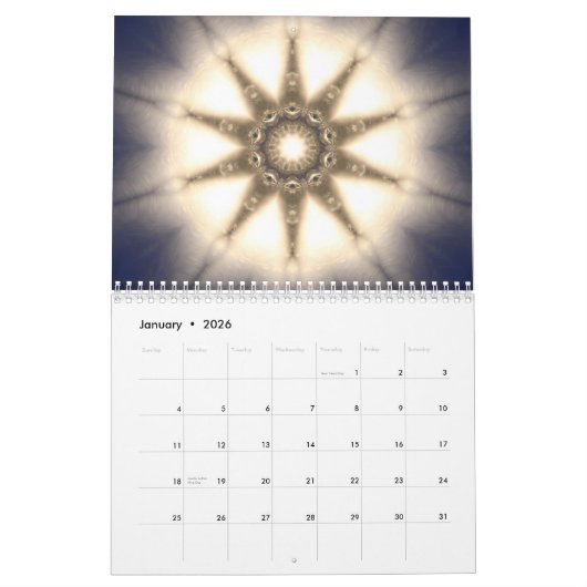 Mandala Calendar Kalender (Jan 2026)