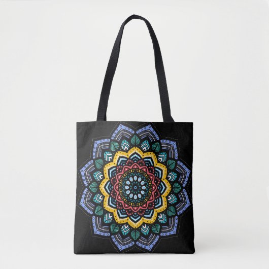 Mandala Canvas tas (Voorkant)