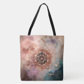 Mandala Canvas tas op een nevel achtergrond (Voorkant)