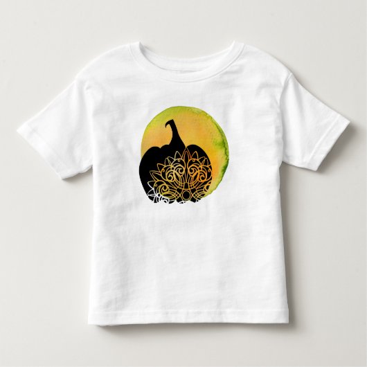 Mandala Carved Pumpkin met Autumn Moon Kinder Shirts (Voorkant)