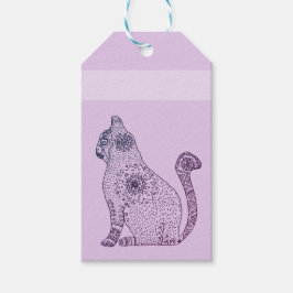 Mandala Cat Gift Labels Cadeaulabel