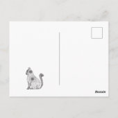 Mandala Cat Tekening Briefkaart (Achterkant)