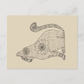 Mandala Cat Tekening Briefkaart (Voorkant)