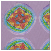 Mandala Center Zen Handgeschilderde stof (Close Up)