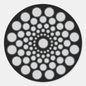 Mandala Centre Only Sjabloon Ronde Sticker (Voorkant)