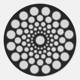 Mandala Centre Only Sjabloon Ronde Sticker