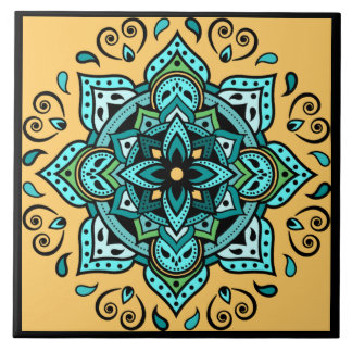 Mandala Ceramic Tile Tegeltje