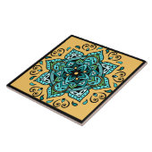 Mandala Ceramic Tile Tegeltje (Zijkant)