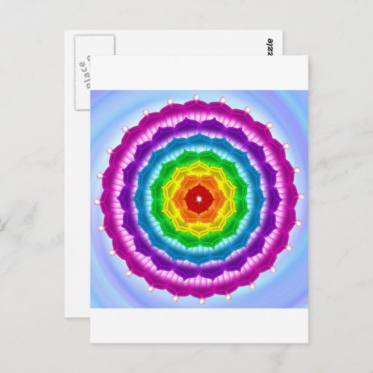 Mandala Chakra Briefkaart (Voorkant / Achterkant)