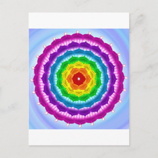 Mandala Chakra Briefkaart (Voorkant)