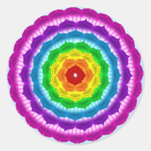 Mandala Chakra Ronde Sticker