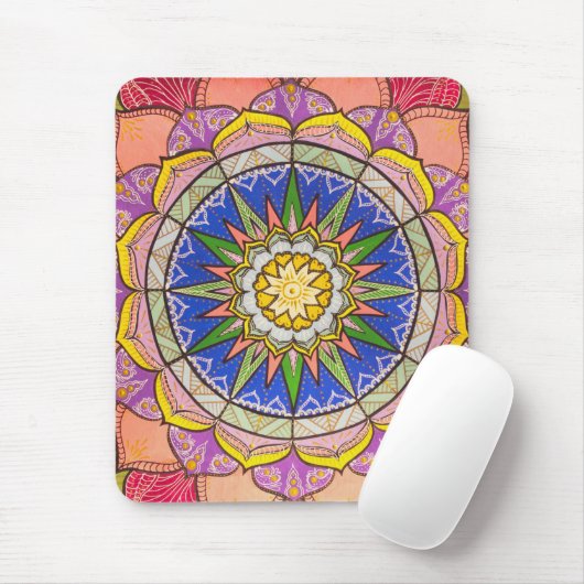 Mandala Cheerful Dance Fashionable Mousepad Muismat (Met muis)