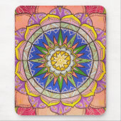 Mandala Cheerful Dance Fashionable Mousepad Muismat (Voorkant)