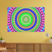 Mandala Circle Art A5 Stretted Canvas Afdrukken (Insitu (Woonkamer))