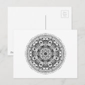 Mandala Circle Briefkaart (Voorkant / Achterkant)