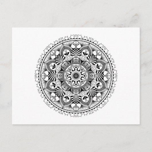 Mandala Circle Briefkaart (Voorkant)