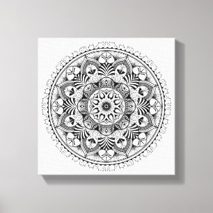 Mandala Cirkel 6 Canvas Afdruk