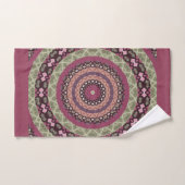 Mandala cirkel rond sierpastel paarse colo bad handdoek (Handdoek)