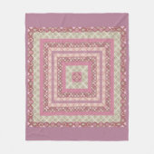 Mandala cirkel rond sierpastel paarse colo fleece deken (Voorkant)