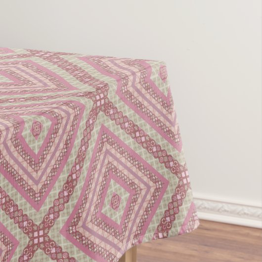 Mandala cirkel rond sierpastel paarse colo tafelkleed (Voorbeeld)