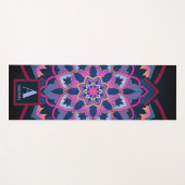 mandala cirkelpatroon Persoonlijke Naam Yogamat (Voorkant (horizontaal))