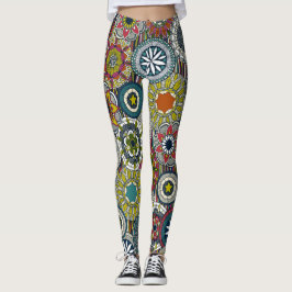 Mandala Cirque Festival Streep Leggings