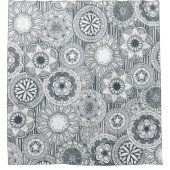 mandala cirque metal white douchegordijn (Voorkant)