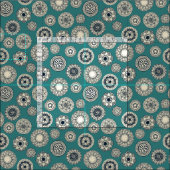 mandala cirque spot blauwgroen stof (Delen)