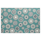 mandala cirque spot blauwgroen stof (Fat Quarter)