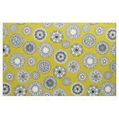 mandala cirque spot chartreuse stof (Fat Quarter)
