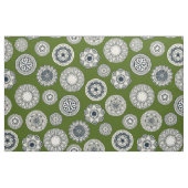 mandala cirque spot groen stof (Fat Quarter)