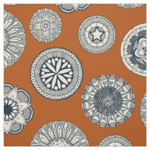mandala cirque spot oranje stof