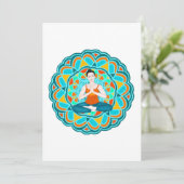 mandala citrus bedankkaart (Staand voorkant)