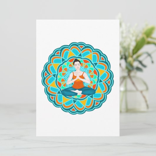 mandala citrus bedankkaart (Staand voorkant)