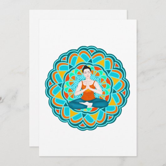 mandala citrus bedankkaart (Voorkant / Achterkant)