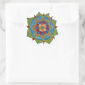 Mandala Classic ronde Sticker, glanzend Ronde Sticker (Tas)