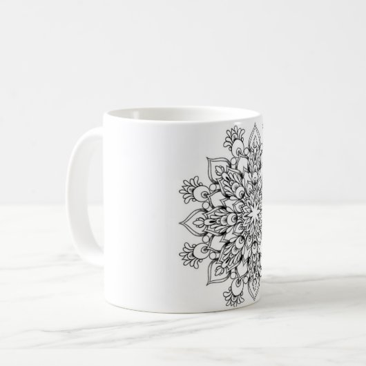 Mandala Classic White Mok (Voorkant links)