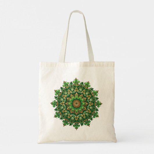 Mandala Clover Tote Bag (Achterkant)