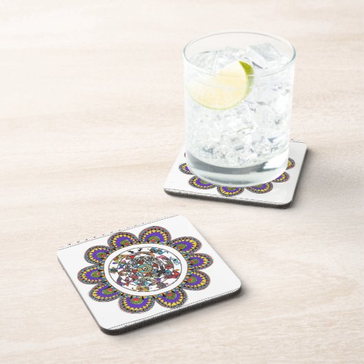 mandala coasters bier onderzetter (Rechterzijde)