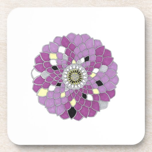 Mandala coasters for the living space bier onderzetter (Voorkant)