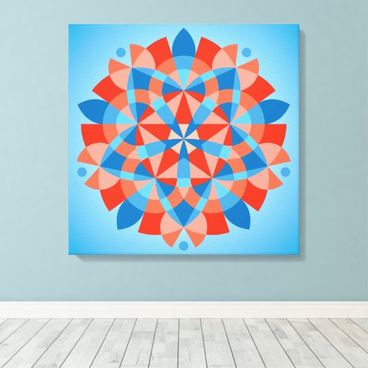 Mandala Cognitie Canvas Afdruk (Insitu (Houten vloer))